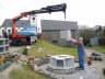 Urnenturm im Aufbau Modell Achteck/16